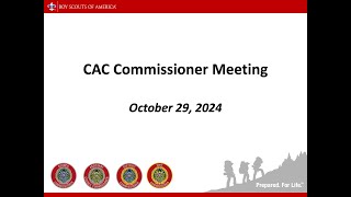 20241029 CAC Commissioner Meeting [upl. by Gavan657]