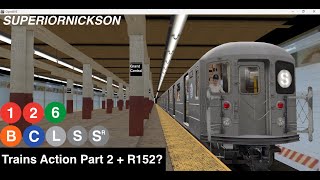 OpenBVE ► INDIRTBMT 1 2 6 B C L and S Train Action  R152 Preview◄ [upl. by Ahsikin]