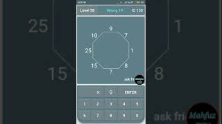 Math Riddles Level 58 🎮🎮 Math Riddles IQ Testest  Math brain  offline games  mahfuz FIFA [upl. by Nnyllaf]