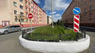 ⁴ᴷ⁶⁰ Norilsk City  Leninskiy Boulevard  July 24 2020 16 around 1420 PM [upl. by Sudnor]