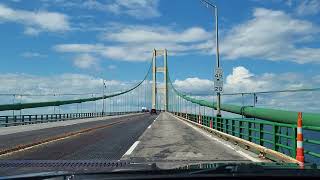 Mackinac Bridge Crossing 07062024 [upl. by Sharai896]