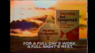 Long Acting NeoSynephrine II Nasal Spray 1980 [upl. by Herc]