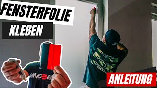 Fensterfolie einfach selber Anbringen ⎜ANLEITUNG 🤙🏼 [upl. by Ylatan]