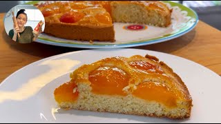 Aprikosenkuchen  Kuchen mit Aprikosen  Einfaches Rezept [upl. by Pris626]