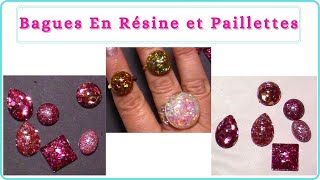 Tuto Bagues en Résine et Paillettes Effet Super Brillant avec ResinPro [upl. by Reg]