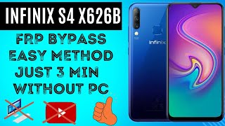 Infinix S4 X626B Frp bypass [upl. by Avehsile]