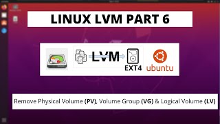 Linux LVM2 Part  6  Remove Physical Volume PV Volume Group VG Logical Volume LV [upl. by Eldrid754]