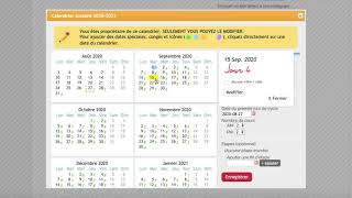 Comment créer rapidement un calendrier scolaire [upl. by Whitebook]