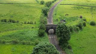 Leekbrook to Cauldon Low amp Waterhouses Railway Line from Above [upl. by Lacefield729]