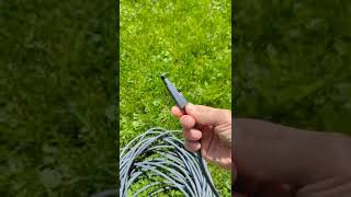 Starlink Gen2 Dish installation How to run cable through the wall Easy way cable wiring install [upl. by Ecienal843]