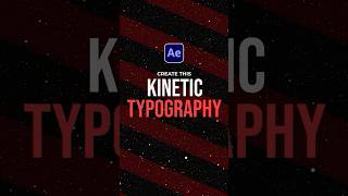 Create Kinetic Typography in After Effects tutorial [upl. by Olethea]