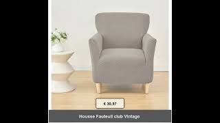 Housse Fauteuil club Vintage [upl. by Nosnhoj]