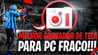 NOVO MELHOR GRAVADOR DE TELA PARA PC FRACO SEM LAG 🎥  GRAVE COM ÓTIMA QUALIDADE SEM PERDER FPS [upl. by Meg]