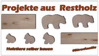 Holztiere als Spielzeug oder Deko für Kinder und Erwachsene selber machenDIY Geschenk Idee [upl. by Otreblig]