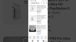 250 for a PS5 Disc Drive on Ebay Amazon Sold Out  Scalpers bought all of them ps5prodiscdrive [upl. by Corbie634]