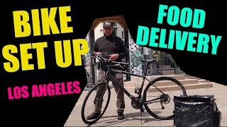 Uber Eats and DoorDash Bike Delivery Set Up [upl. by Mailli]