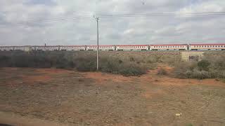 Kenyan SGR train Vs Scania bus speed watch and decide on travel choice [upl. by Aedni460]