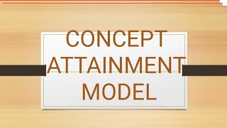 PGT SERIES PRT2  CONCEPT ATTAINMENT MODEL  MCQs  THEORY  NOTES  IMPORTANT POINTS  BED [upl. by Riplex]