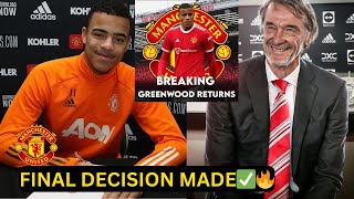 YES✅ Mason Greenwood RETURNS to Man United as Jim Ratcliffe Makes big decision amp plans [upl. by Moncear]