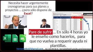 miniCurso Avanzado de Cronogramas en Excel [upl. by Anderer]