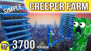 SIMPLE Creeper Farm Split Density  Minecraft Farm Tutorial  BEDROCK MCPE XBOX PS SWITCH [upl. by Labanna784]