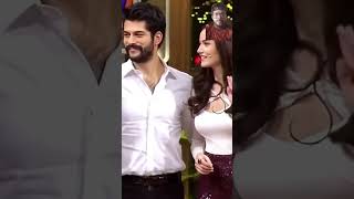 Fahriye evcen And BurakOzcivit Singing fahriyeevcen burakozcivit shortsfeed kurulusoman love [upl. by Leirbma]