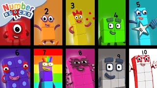 Learn to read numbers  Learn to count 1 to 10  Numberblocks [upl. by Engelhart]