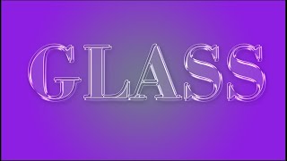 Create a photoshop Glass Text Style [upl. by Retla849]