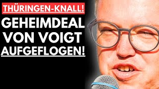 🚨SKANDAL GEHEIMPLAN VON VOIGT AUFGEFLOGEN AfD RECHNET KNALLHART MIT CDU AB🚨 [upl. by Esorylime]