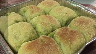 TOASTED MATCHA CHEESE PANDESAL  EASY RECIPE  YUMMY  USING OVEN TOASTER  HANDMADE WITH LOVE [upl. by Dimitry]