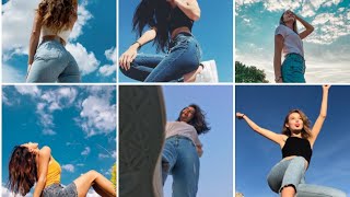 poses with sky  sky photo pose ideas for girls 20242025 and dp for Instagram WhatsApp fb [upl. by Ecnarretal]