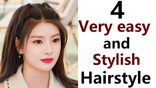 4 best easy amp stylish hairstyle  new hairstyle [upl. by Kari745]