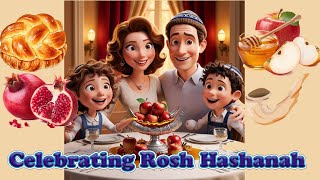 Celebrating Rosh Hashanah preschool song [upl. by Dadirac53]