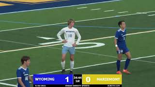 OHSAA Varsity Boys Soccer  Wyoming vs Mariemont [upl. by Eeldarb]