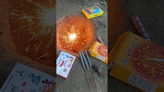 Different types of Diwali Crackers Testing in Hole 🤬🤯 fireart [upl. by Atinna]