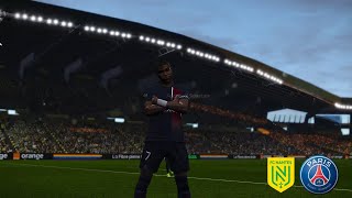 Nantes vs PSG Résumé et Buts  Ligue 1 2324  PES 21 [upl. by Sid]