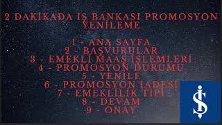 2 Dakikada İş Bankası Promosyon Yenileme [upl. by Januarius]