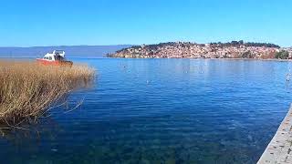 Ohrid Lake in the end of November [upl. by Ahterod]