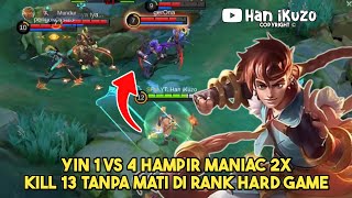 YIN 1 VS 4 HAMPIR MANIAC 2X ‼️ MABAR FULL SQUAD SUNDA FAMS  MOBILE LEGENDS [upl. by Alika]