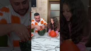 OMG Watermelon vs pumpkin🎃 shorts Best video by MoniLina [upl. by Sigismond260]