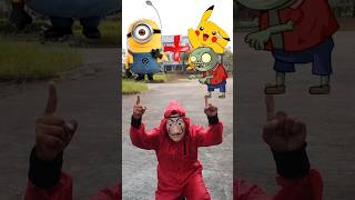 Minion  Pikhacu And Zombie  Cartoon animationshortsminionsanimation [upl. by Navonod808]