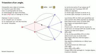 Trisection dun angle Pantographe de Ceva [upl. by Ocsisnarf32]