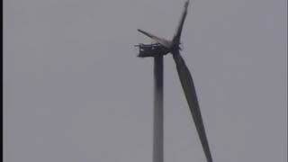 Ardrossan wind turbine Fire damaged remains [upl. by Zulaledairam]