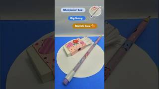 How to make sharpener and eraser box Using Match box viralshort youtubeshorts craft kidscraft [upl. by Kcered36]