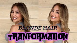 BRONDE HAIR TRANSFORMATION [upl. by Noraf]