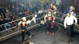 Tinieblas JrAlushe Blue Demon Elegido Vs Hijo del Solitario Pirata Morgan Hijo del Espectro Jr [upl. by Abbey568]