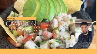 Ceviche De Camaron Y Pescado [upl. by Aurore]