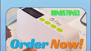 Google pay Sound box full information information soundbox gpay tranding gpayboxx [upl. by Najtsirk]