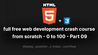 display position and align combinators  full free web dev crash course  Part 9 [upl. by Hippel369]