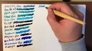 Diamine Blue series [upl. by Akena]